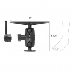  Ram Mounts Deniz Elektronii Yuvas Ksa Boy Hi-Torq Anahtar RAM-D-111-C-KNOB9H