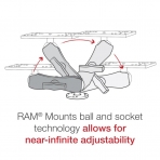  Ram Mounts Drill-Down Marine Elektronik Yuvas RAM-111U