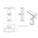  Ram Mounts Drill-Down Marine Elektronik Yuvas RAM-111U