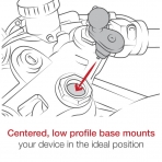 Ram Mounts Evrensel Aksiyon Kameras Adaptr ile Motosiklet atal Gvde Montaj Seti RAM-B-176-GOP1U 