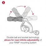 Ram Mounts iPad Mini 6 Uyumlu Twist-Lock Vantuz Yuvas RAM-B-166-AP36U