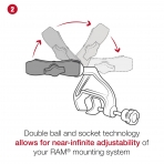 Ram Mounts iPad Mini 6 in Boyunduruk Kelepe Montaj Seti RAM-B-121-AP36U