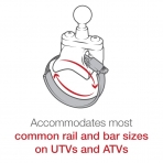  Ram Mounts Kamera Adaptr le ATV/UTV Kompozit Ray Montaj Seti RAP-B-231-2-A-379-252025U