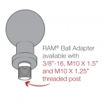 Ram Mounts Dili Direk le Bilyal Adaptr RAM-B-349-1U