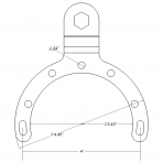 Ram Mounts Motosikletler in Byk Boy Gaz Tank Top Taban RAM-B-411U