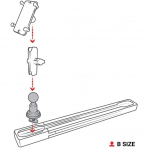 Ram Mounts Alminyum Ray Topu RAM-B-463-TRA1U