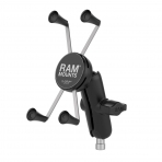 Ram Mounts X-Grip Motosiklet Gidonu Kelepe Tabanl Byk Boy Telefon Montaj Seti RAM-B-367-UN10U