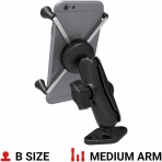 Ram Mounts X-Grip Elmas Tabanl Byk Telefon Tutucu Seti RAM-B-102-UN10U