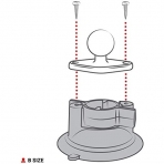 Ram Mounts Taban Bilyeli Bkm Kilitli Vantuz RAM-B-224-1U