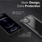 Raptic Apple iPhone 12 Pro Max Shield Serisi Klf (MIL-STD-810G)-Black