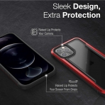 Raptic Apple iPhone 12 Pro Max Shield Serisi Klf (MIL-STD-810G)-Red