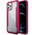 Raptic Apple iPhone 12 Pro Max Shield Serisi Klf (MIL-STD-810G)-Cranberry