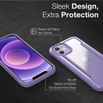 Raptic Apple iPhone 12 Pro Shield Serisi Klf (MIL-STD-810G)-Purple