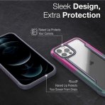 Raptic Apple iPhone 12 Pro Shield Serisi Klf (MIL-STD-810G)-Teal Purple