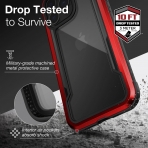 Raptic Apple iPhone 13 Pro Max Shield Serisi Klf (MIL-STD-810G)-Red