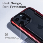 Raptic Apple iPhone 13 Pro Max Shield Serisi Klf (MIL-STD-810G)-Red