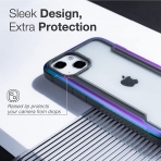 Raptic Apple iPhone 13 Pro Max Shield Serisi Klf (MIL-STD-810G)- Iridescent