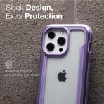 Raptic Apple iPhone 13 Shield Serisi Klf (MIL-STD-810G)-Purple