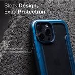 Raptic Apple iPhone 13 Shield Serisi Klf (MIL-STD-810G)-Blue