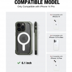 Raptic Secure Serisi iPhone 14 Pro Klf (MIL-STD-810G)-Charcoal