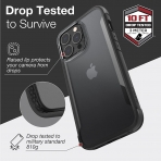 Raptic Terrain Serisi iPhone 13 Pro Max Klf (MIL-STD-810G)-Black