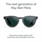 Ray-Ban Meta Headliner Gen2 Ak�ll� G�zl�k (Low Bridge)-Parlak Asteroid Gri/Transitions Emerald Lensler