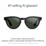 Ray-Ban Meta Headliner Gen2 Ak�ll� G�zl�k (Standart)-Parlak Siyah/Transitions Grafit Ye�il Lensler