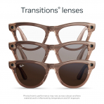 Ray-Ban Meta Skyler Ak�ll� G�zl�k (Gen 2)-Shiny Transparent Peach/Transitions Brown