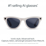 Ray-Ban Meta Skyler Ak�ll� G�zl�k (Gen 2)-Shiny Chalky Gray/Transitions Sapphire