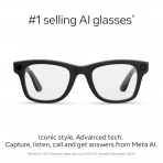 Ray-Ban Meta Wayfarer Gen2 Ak�ll� G�zl�k (Large)-Mat Siyah/�effaf Lensler
