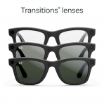 Ray-Ban Meta Wayfarer Ak�ll� G�zl�k (Gen1, Standart)-Mat Siyah/Transitions Grafit Ye�il Lensler