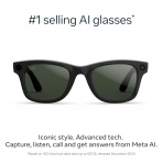 Ray-Ban Meta Wayfarer Ak�ll� G�zl�k (Gen2, Large)-Parlak Siyah/Transitions Grafit Ye�il Lensler