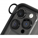 RhinoShield 9H Temperli Apple iPhone 15 Pro/15 Pro Max Kamera Koruyucu(2 Adet)-Black