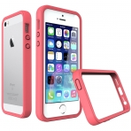 RhinoShield Apple iPhone 5/SE/5S CrashGuard Bumper Klf (MIL-STD-810G)-Coral Pink