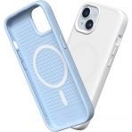 RhinoShield SolidSuit Serisi Apple iPhone 15 MagSafe Uyumlu Klf (MIL-STD-810G)-Glacier Blue