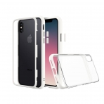 RhinoShield iPhone X Mod Klf (MIL-STD-810G)-White with Clear Backplate