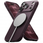 Rin Gke Onyx iPhone 18 Pro Max Manyetik K�l�f-Dark Cherry