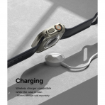 Rin gke Apple Watch Ultra/2.Nesil 49mm Bumper Klf-Clear Titanium Gray