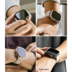 Rin gke Apple Watch Ultra/2.Nesil 49mm Bumper Klf-Clear Titanium Black