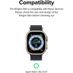 Rin gke Apple Watch Ultra/2.Nesil 49mm Bumper Klf-Clear Titanium Black