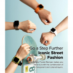 Rin gke Apple Watch Ultra 3/2/1 Bumper Klf-Neon Orange