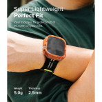 Rin gke Apple Watch Ultra 3/2/1 Bumper Klf-Neon Orange