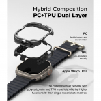 Rin gke Apple Watch Ultra 3/2/1 Bumper Klf-Black