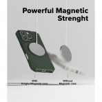 Rin gke Apple iPhone 16 Pro Rugged MagSafe Klf-Magnetic Dark Green