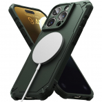 Rin gke Apple iPhone 16 Pro Rugged MagSafe Klf-Magnetic Dark Green