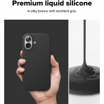 Rin gke Apple iPhone 17 Silikon Klf-Black