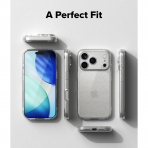 Rin gke Apple iPhone 17 Pro Air Klf-Glitter Clear