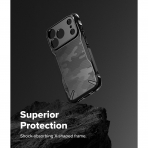 Rin gke Apple iPhone 17 Pro Max Fusion-X K�l�f-Camo Black