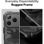 Rin gke Apple iPhone 17 Pro Rugged Gear K�l�f-Camo Black 