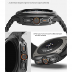 Rin gke Bumper Galaxy Watch Ultra 47mm Bumper Klf-Titanium Black 